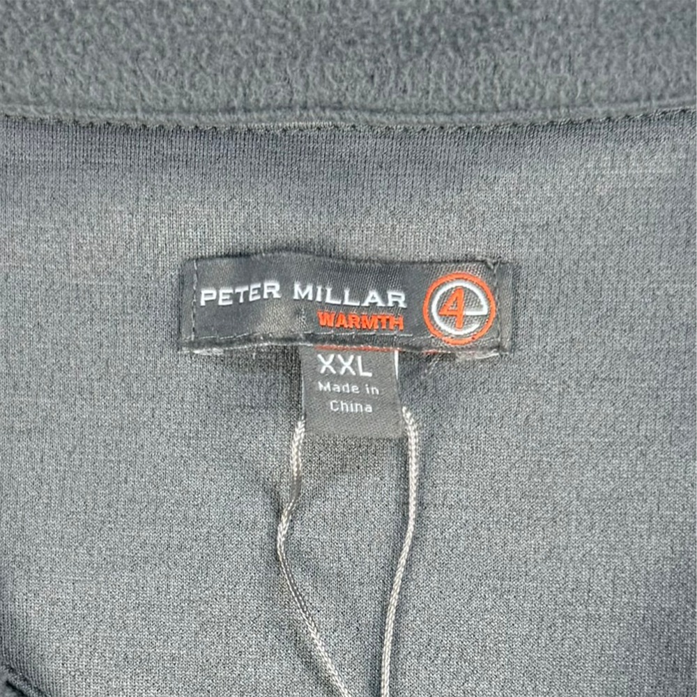 Peter Millar Crown Sport Warmth Golf 1/4 Zip Pullover Mens XXL Gray Performance - Picture 2 of 8